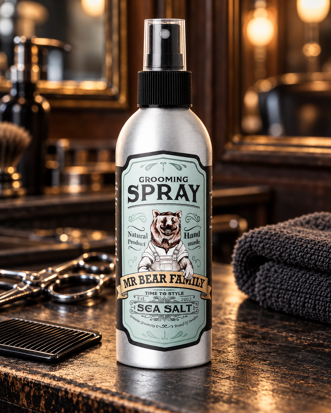 Mr Bear Family Grooming Spray Sea Salt 200Ml, Único, 200 Ml